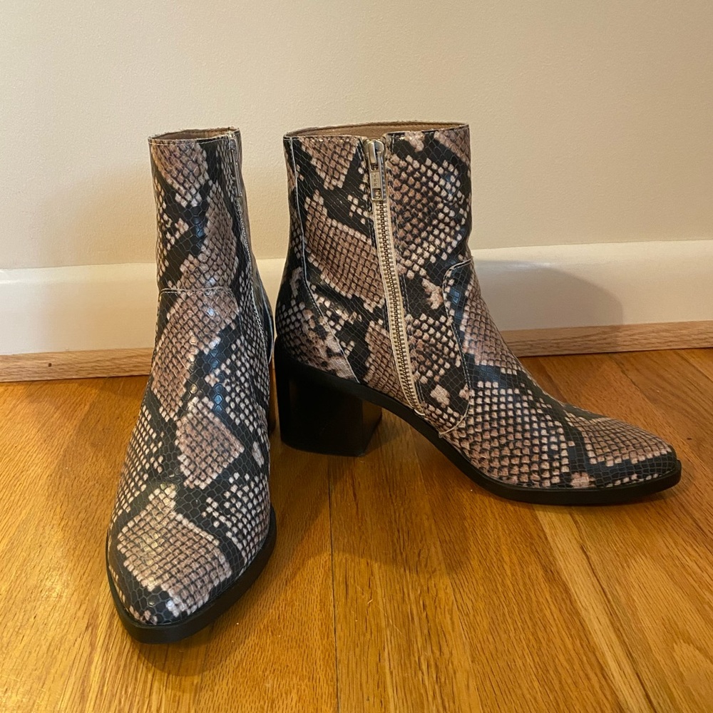 Treasure & Bond Snake Skin Booties